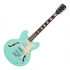 Hartwood Revival Vibrato Semi-Akoestische Gitaar Jade Green