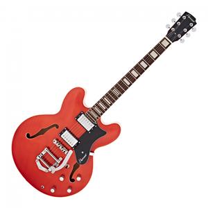 Hartwood Revival Vibrato Semi-akoestische Gitaar Burnt Orange