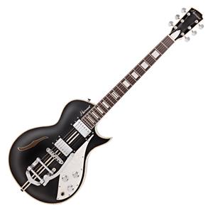 Hartwood Speedway Vibrato Elektrische Gitaar Greaser Black