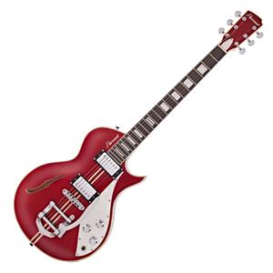 Hartwood Speedway Vibrato Elektrische Gitaar Lipstick Red
