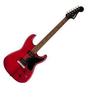 Squier Paranormal Strat-O-Sonic Black PG Crimson Red Transparent