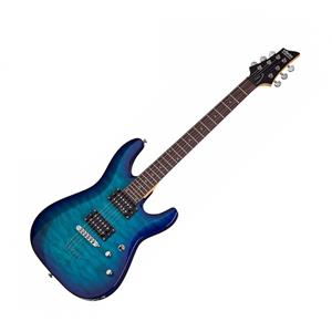 Schecter C-6 Plus Elektrische Gitaar Ocean Blue Burst