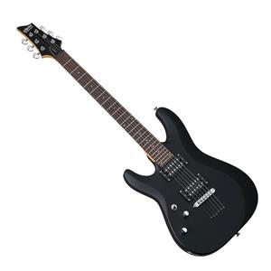 Schecter C-6 Deluxe Linkshandige Gitaar Satin Black