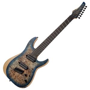 Schecter Reaper-7 Multiscale Satin Sky Burst