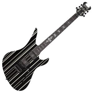 Schecter Synyster Gates Custom Gloss Black w/Silver Pin Stripes