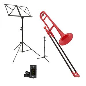 pBone Kunststof Trombone Rood