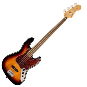 Squier Classic Vibe 60s Jazz fretloze basgitaar LRL 3-Tone Sunburst