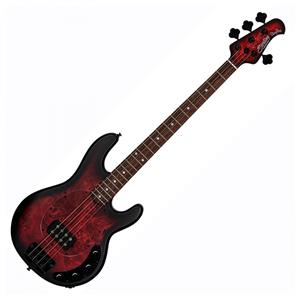 Sterling by Music Man Sterling StingRay RAY34 Bass Dark Scarlett Burst Satin