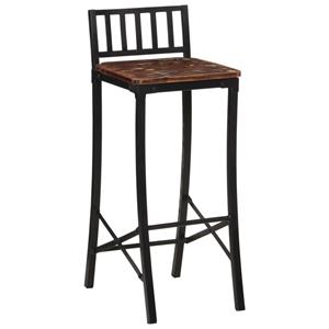vidaXL Barstoelen 4 st massief gerecycled hout