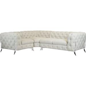 Leonique Chesterfield-bank Amaury moderne chersterfield-look, breedte 262 cm, kleur van de poten ter keuze