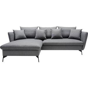 Andas Hoekbank LIVORNO,258 cm, L-Form, met slaapfunctie en bedkist