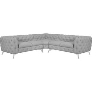 Leonique Chesterfield-bank Glynis luxueuze capitonnage, moderne chesterfield look, kleur van de poten ter keuze