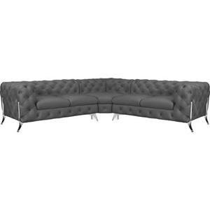 Leonique Chesterfield-bank Amaury Chesterfield-look, bxd elk 262 cm, kleur van de poten ter keuze