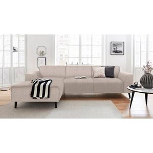 DOMO collection Hoekbank Amora met récamier, inclusief comfortabele binnenvering