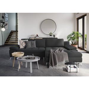 Sit&more Hoekbank Latigo L-vorm met mega-récamier, naar keuze met slaapfunctie en bedkist