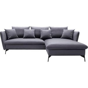 Andas Hoekbank LIVORNO,258 cm, L-Form, met slaapfunctie en bedkist