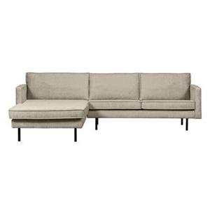 BePureHome Chaise Longue Rechts - Velvet - Wheatfield - 85x300x155