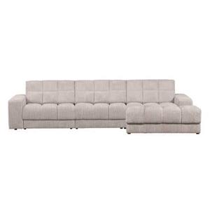 Woood Second Date Chaise Longue Rechts - Grove Ribstof - Naturel