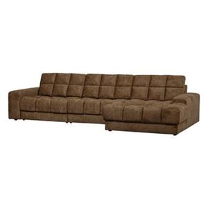 Woood Second Date Chaise Longue Rechts - Structure Velvet - Brass
