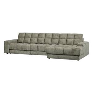 Woood Second Date Chaise Longue Rechts - Structure Velvet - Frost