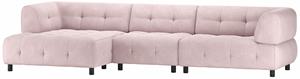 Woood Chaise Longue Links Louis - Platweef - Mauve - 73x334x120