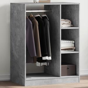 VidaXL Kledingkast 77x48x102 cm bewerkt hout betongrijs