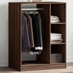 VidaXL Kledingkast 77x48x102 cm bewerkt hout bruin eikenkleurig
