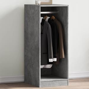 VidaXL Kledingkast 48x41x102 cm bewerkt hout betongrijs