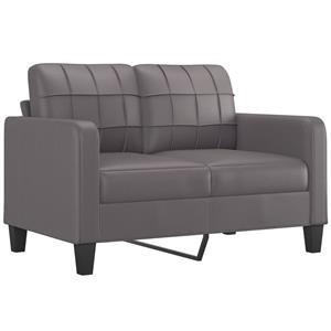 VidaXL 2-delige Loungeset met kussens kunstleer grijs