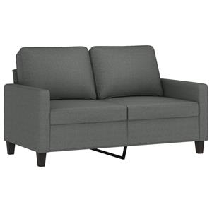 VidaXL 2-delige Loungeset met kussens stof donkergrijs