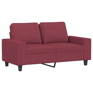 VidaXL 2-delige Loungeset stof wijnrood