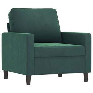 VidaXL 4-delige Loungeset fluweel donkergroen