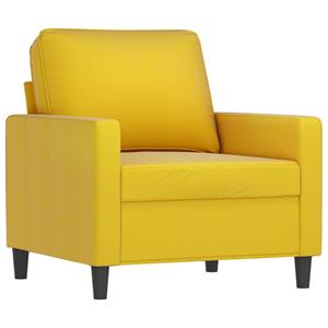 VidaXL 4-delige Loungeset fluweel geel