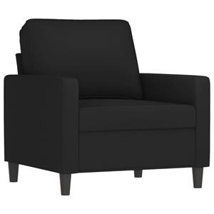 VidaXL 3-delige Loungeset met kussens fluweel zwart