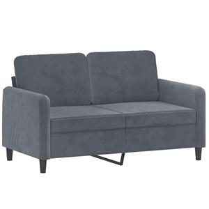 VidaXL 3-delige Loungeset fluweel donkergrijs