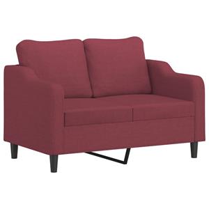 VidaXL 3-delige Loungeset met kussens stof wijnrood