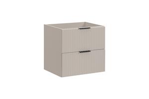 Comad Adele Cashmere onderkast met ribbelfront 60cm taupe