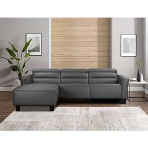 Places of Style Hoekbank Carpari, L-Form, 263 cm, mit manueller o. elektrischer Relaxfunktion