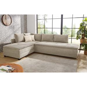 Jockenhöfer Gruppe Hoekbank Madrid,drehbares Dauerschlafsofa, Federkern