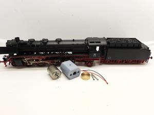 Crazytoys micromotor HF008F motor ombouwset voor Fleischmann BR 03, BR 39, BR 41, BR 43, E 19, BR 119