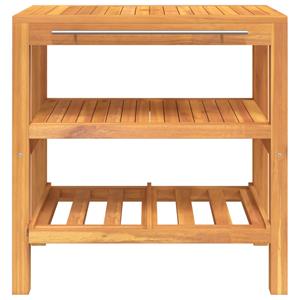 VidaXL Wastafelkast met 2 schappen 74x45x75 cm massief hout