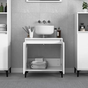 VidaXL Wastafelkast 58x33x60 cm bewerkt hout wit