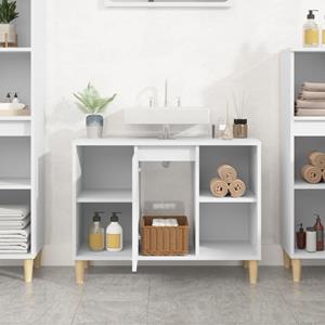 VidaXL Wastafelkast 80x33x60 cm bewerkt hout wit