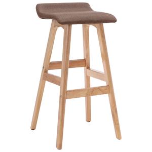 vidaXL Barstoelen 2 st stof taupe