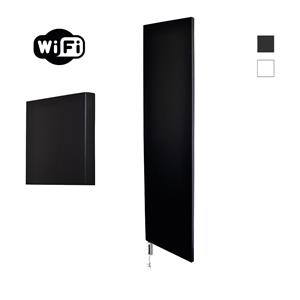 Sanicare Radiator  Denso Met WiFi 180 x 40 cm Mat Zwart Met Thermostaat Wit Linksonder 