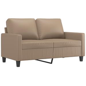 VidaXL 2-delige Loungeset met kussens kunstleer cappuccino