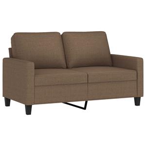 VidaXL 2-delige Loungeset met kussens stof bruin