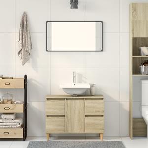 VidaXL Wastafelkast 80x33x60 cm bewerkt hout sonoma eikenkleurig