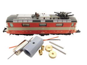 Crazytoys micromotor NH012C motor ombouwset voor Hobbytrain Re 4/4 II