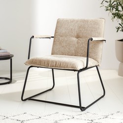 Dimehouse Fauteuil Hailey beige chenille | 